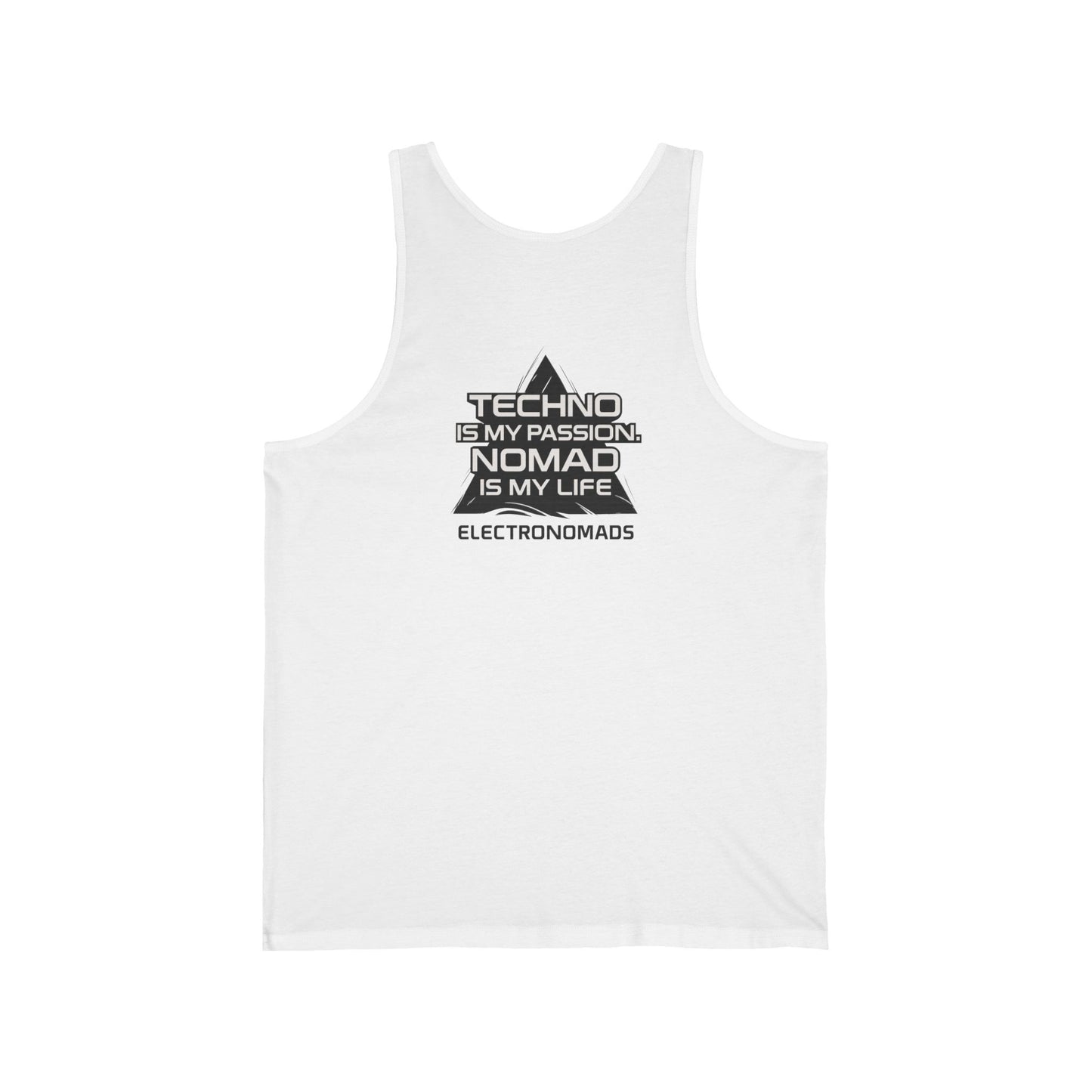 Techno Nomad Unisex Jersey Tank - Dancewear for Music Lovers