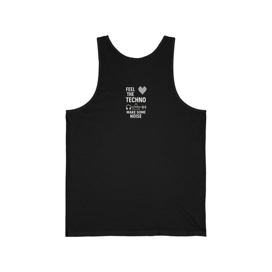 Electro Techno Unisex Jersey Tank - Feel the Techno, Make Some Noise